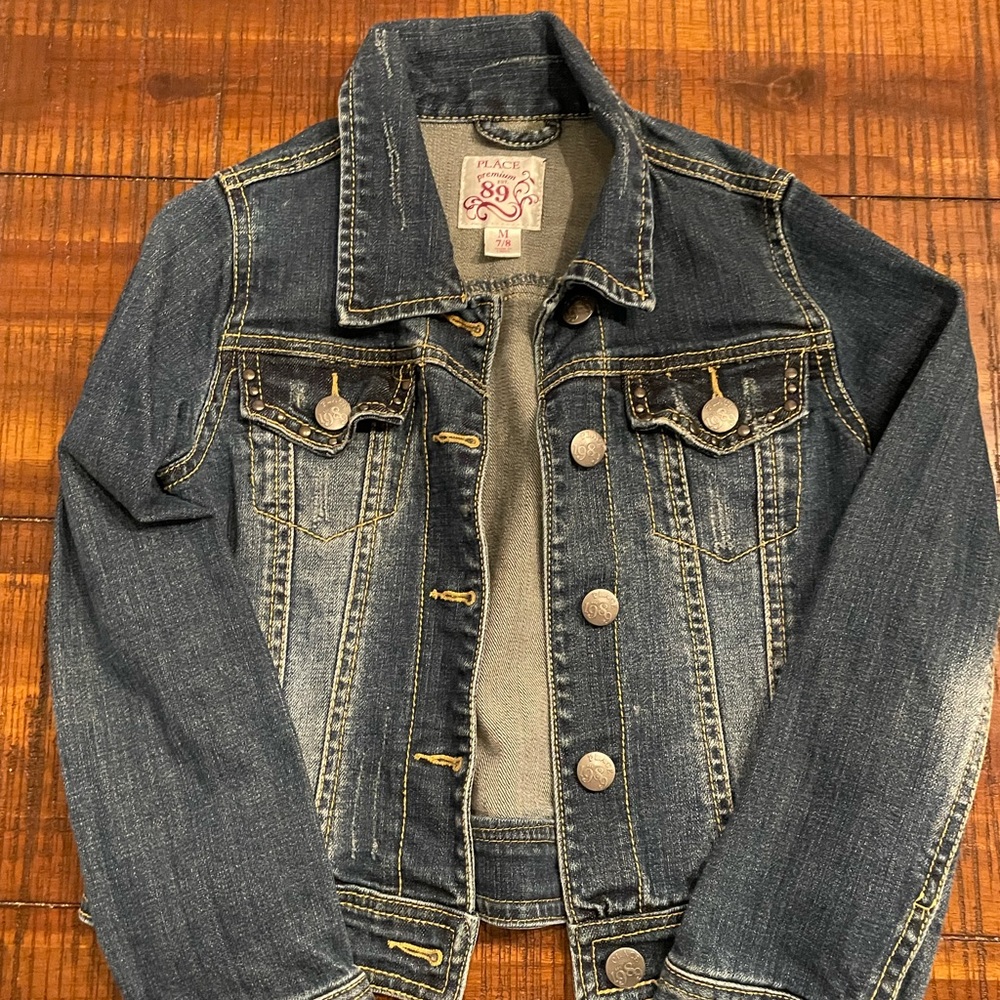 CHILDREN’S PLACE GIRLS DENIM JACKET - SIZE 7/8